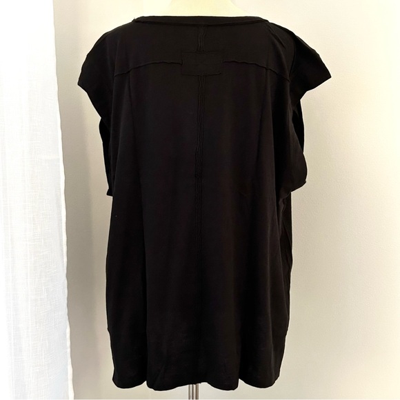 🍂NWT Free People We The Free Naomi Tee. Washed Black. Medium - Picture 4 of 9